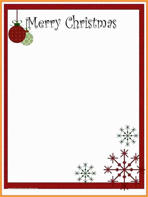 Christmas Letter Templates Microsoft Word